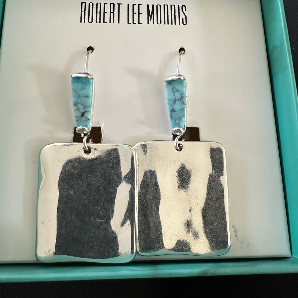 Robert Lee Morris Silver Earrings Gorgeous!!